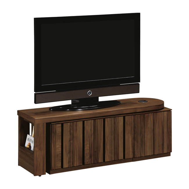 テレビボード 幅136cm QT91AH ウォールナットナチュラル