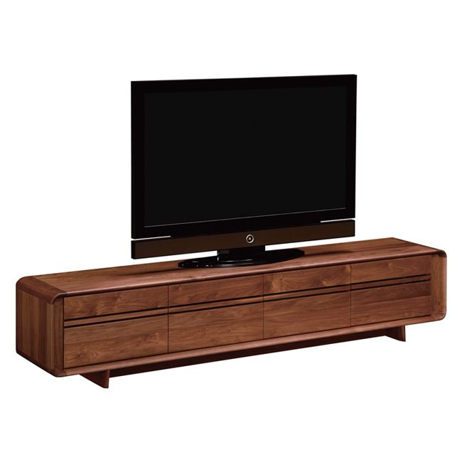 テレビボード 幅216cm QU7127 ウォールナットナチュラル