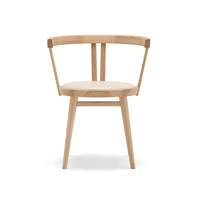 【KARIMOKU CASE】N-DC06 Dining Chair Leabelle White/Pure Oak